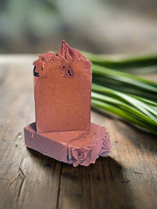 Rhubarb, with lemongrass and Rosemary Essential Oil Blend.