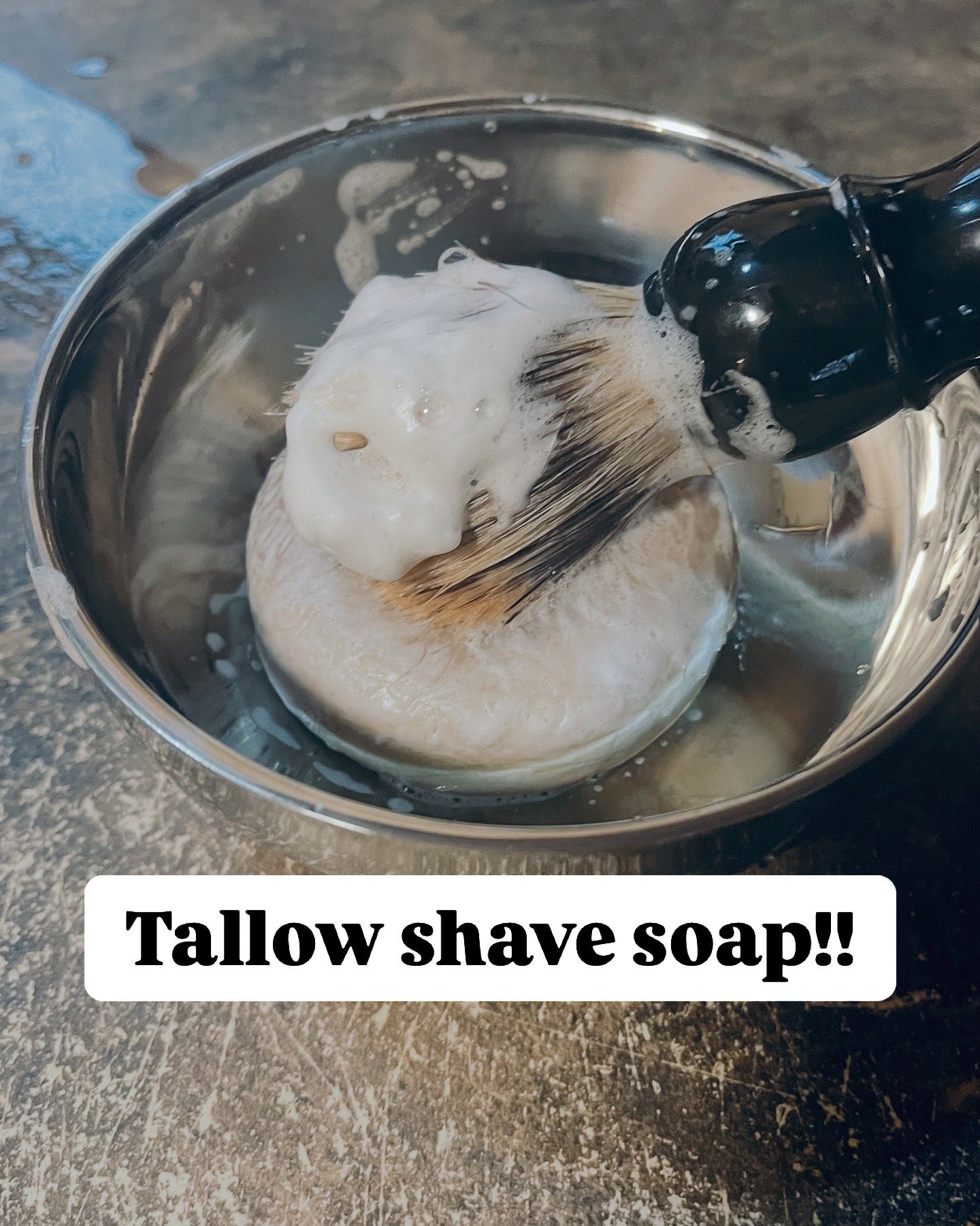 Tallow Aloe Shave Soap (Available April 21)