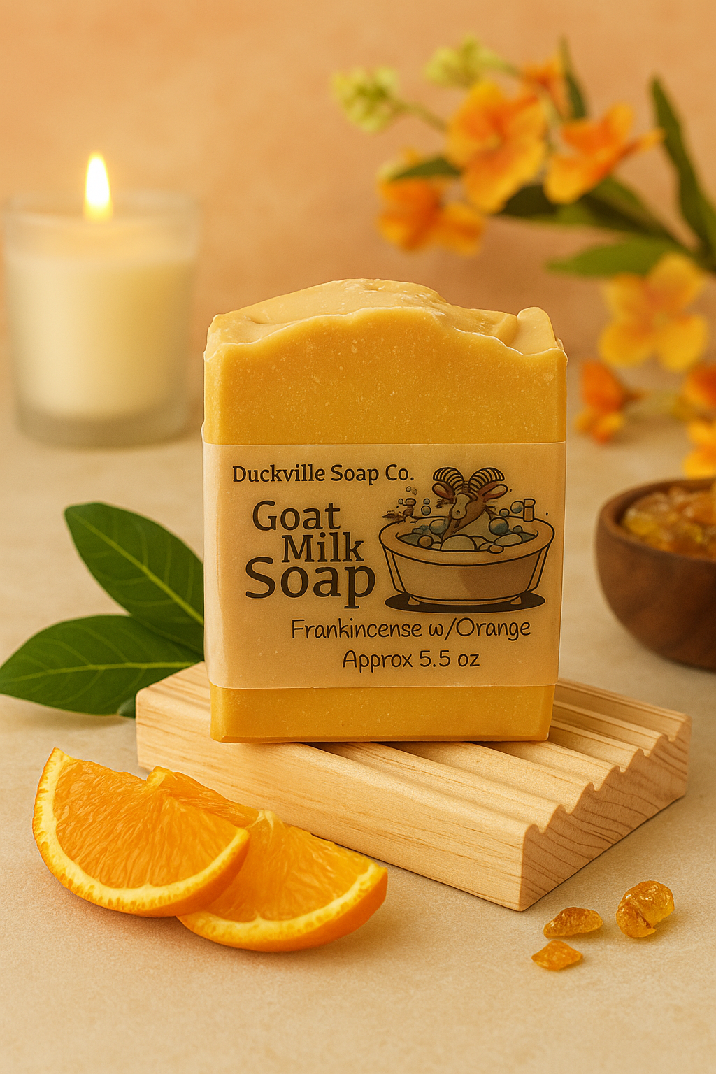 Frankincense with orange essential oil