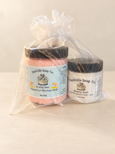 Duckville Blushing Sands Scrub & Cream Gift Set